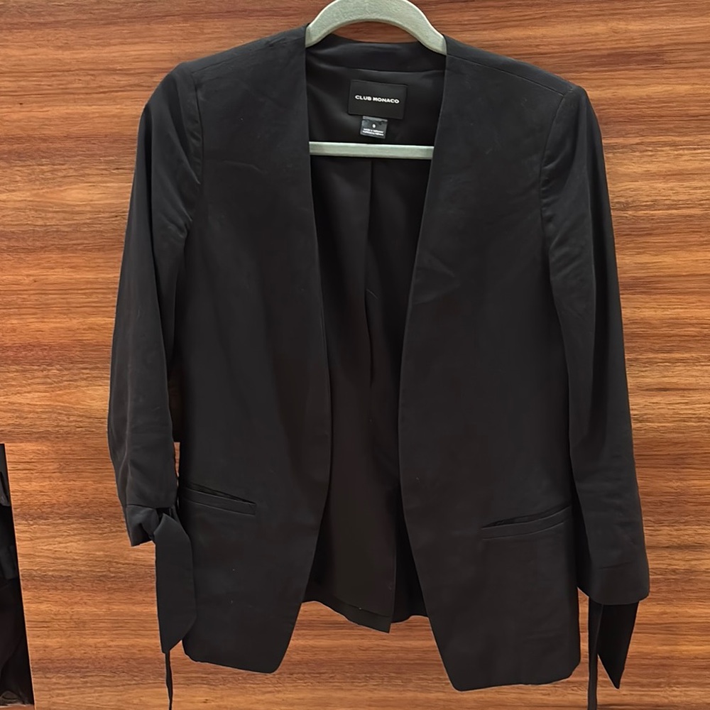 Club Monaco Sleek Black Jacket